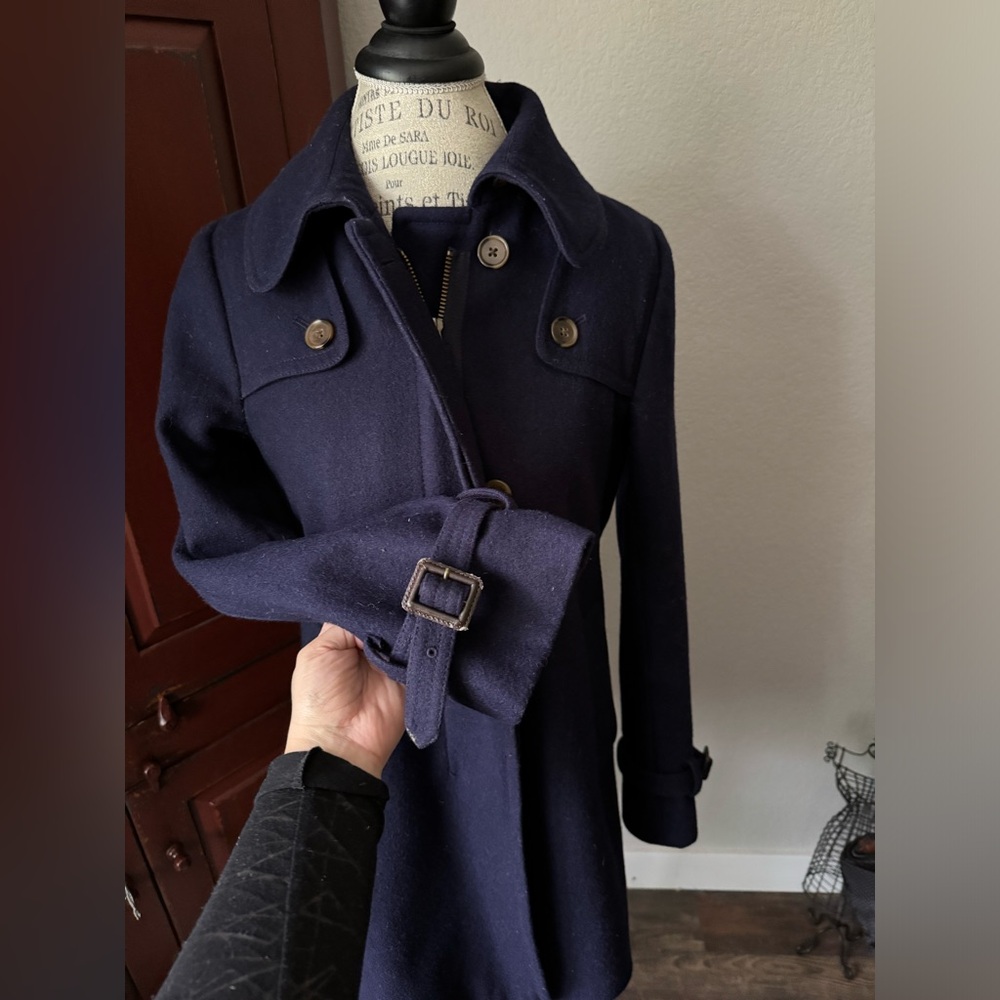 J. Crew Wood Blend Coat Size 6 - Picture 13 of 15